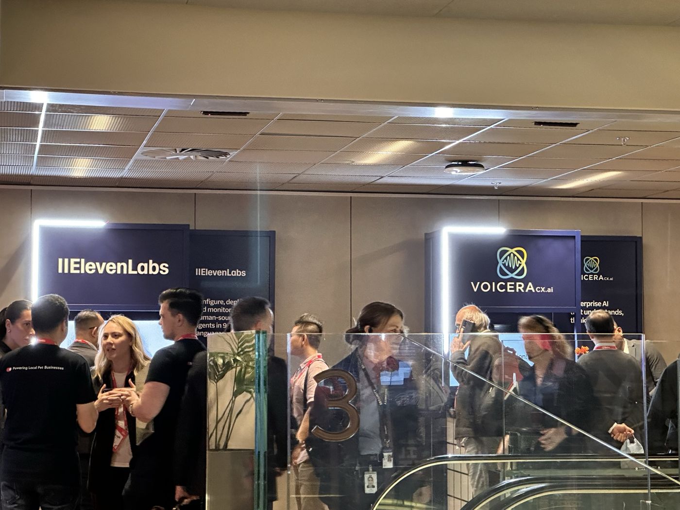 ElevenLabs and Voicera partner booths at SIGNAL Sydney